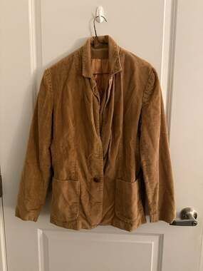 Copley Square Ltd. Vintage Tan Corduroy Blazer Jacket